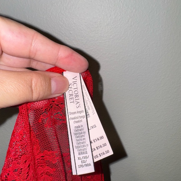Victoria's Secret Red and White Lace Lingerie Panties Set - Picture 6 of 14